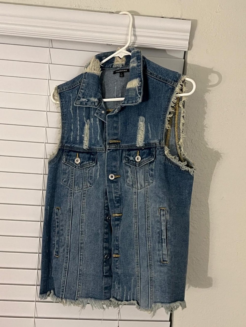 Denim Sleeveless Vest